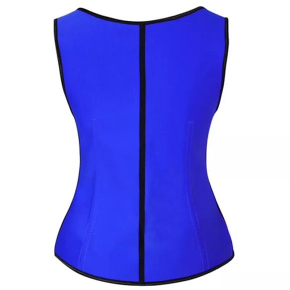 3 hooks vest corset latex waist traine 100% latex - Picture 2 of 4